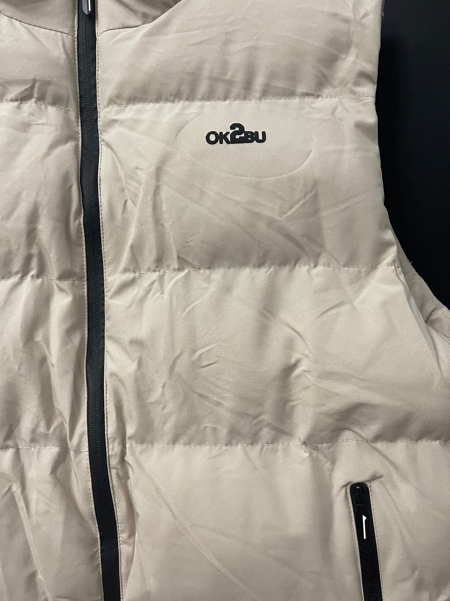 OK2BU Men's Casual Black Padded Sleeveless Vest