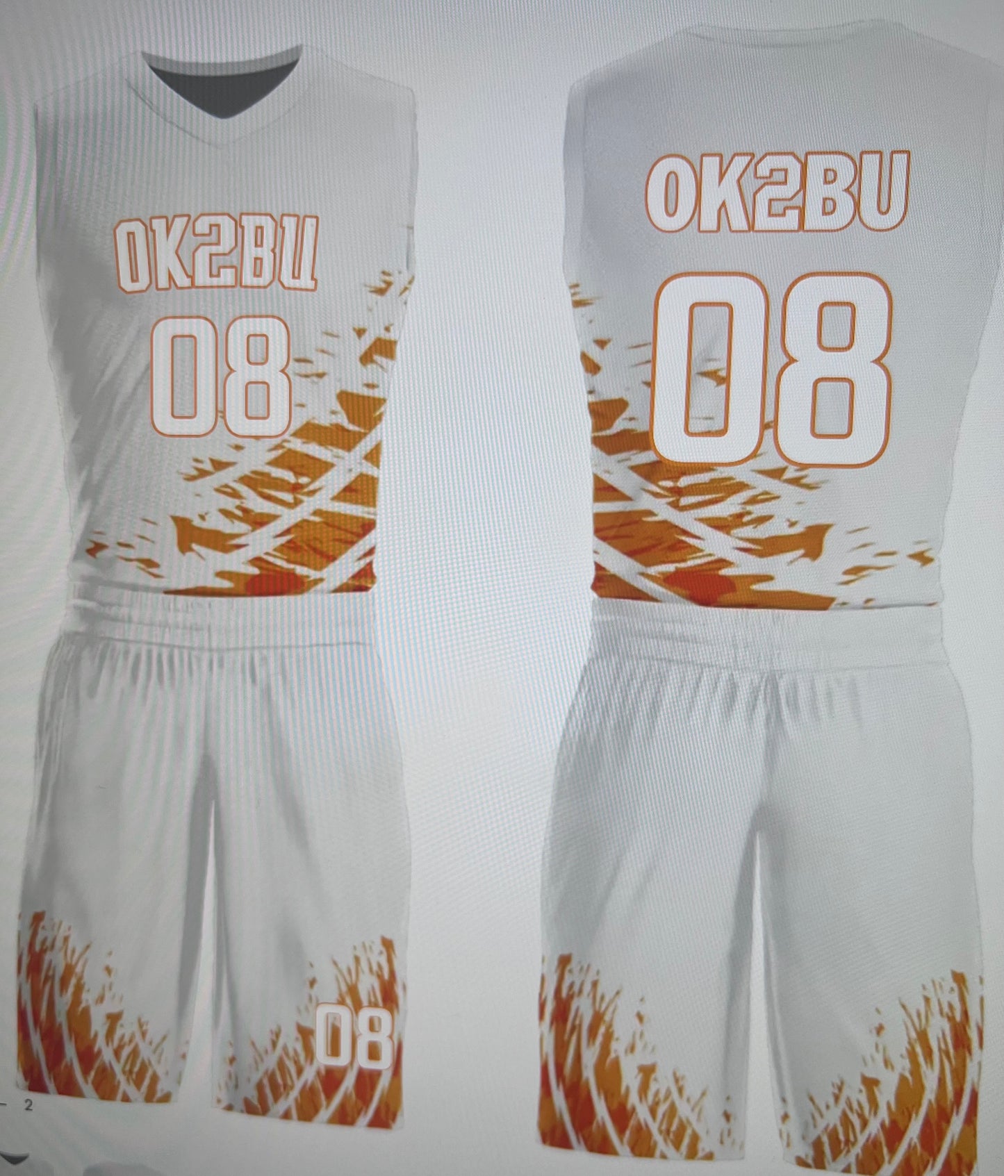 OK2BU Basketball Jersey and Shorts