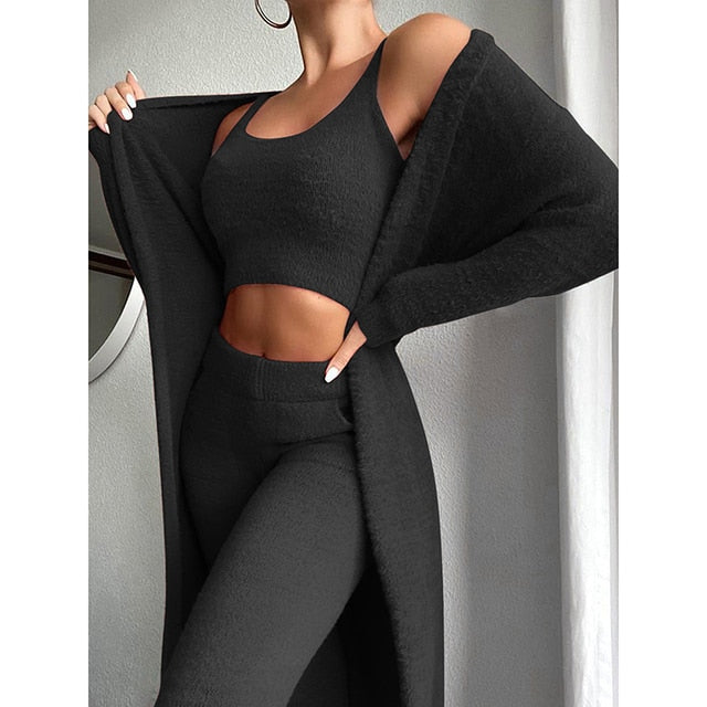 Cardigan Trousers Set