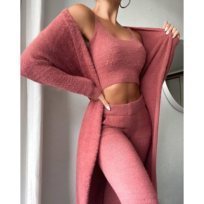 Cardigan Trousers Set