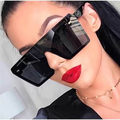 OK2BME Rimless Women's Large Square Frame Sunshade Sunglasses
