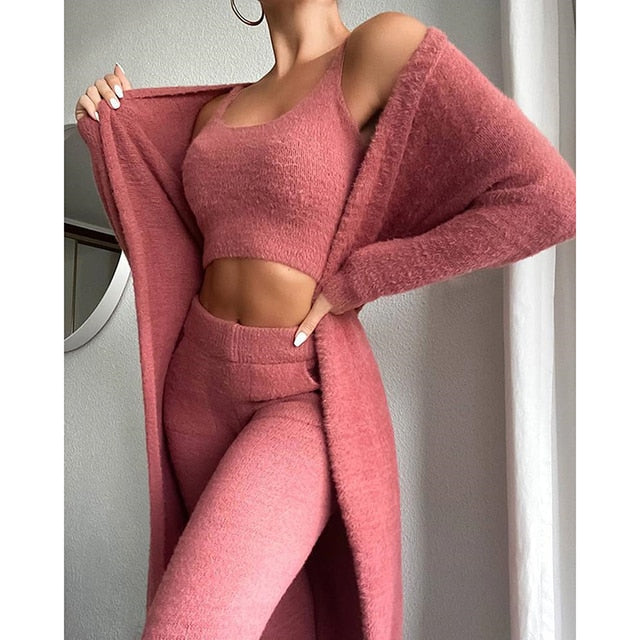 Cardigan Trousers Set