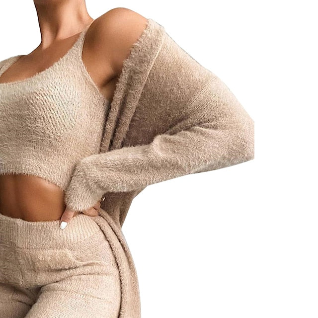Cardigan Trousers Set